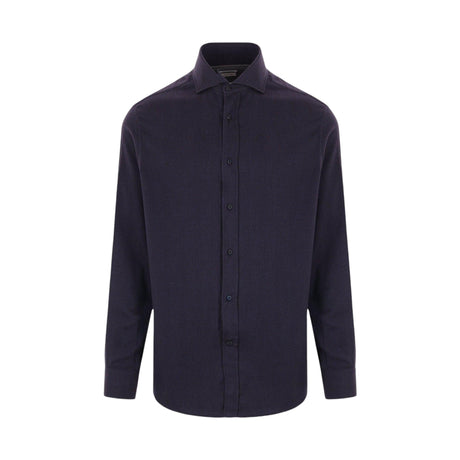 Cotton Blend Shirt-BRUNELLO CUCINELLI-JOHN JULIA