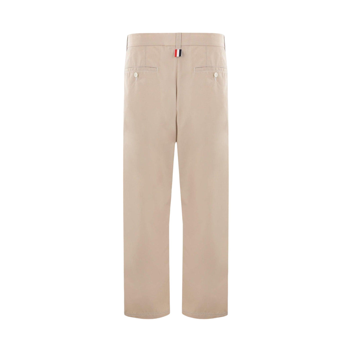 Cotton Blend Straight-leg Pants-THOM BROWNE-JOHN JULIA