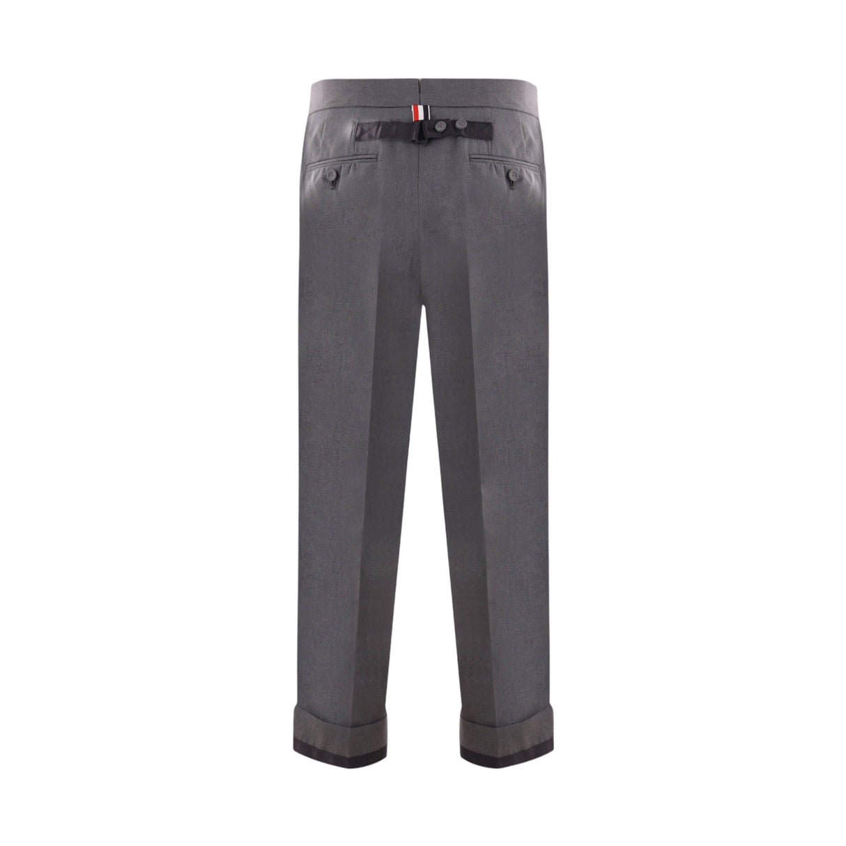 Cotton Blend Straight-leg Pants-THOM BROWNE-JOHN JULIA