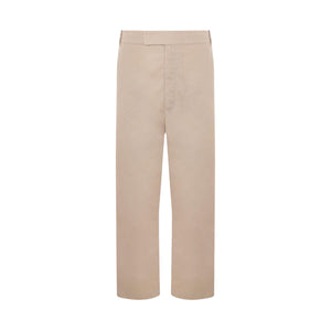 Cotton Blend Straight-leg Pants-THOM BROWNE-JOHN JULIA