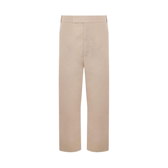 Cotton Blend Straight-leg Pants-THOM BROWNE-JOHN JULIA