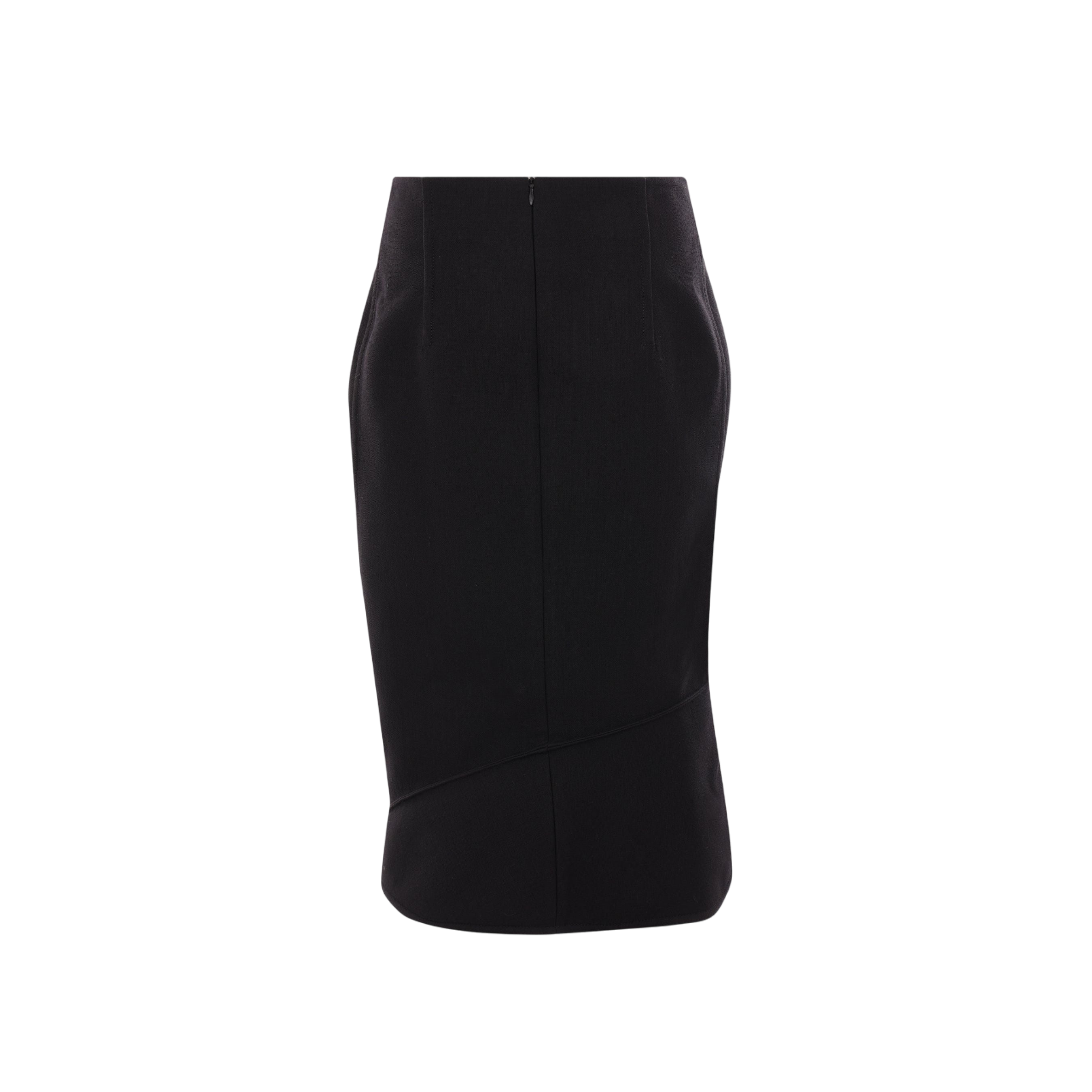 Cotton Blend Structured Skirt-BOTTEGA VENETA-JOHN JULIA