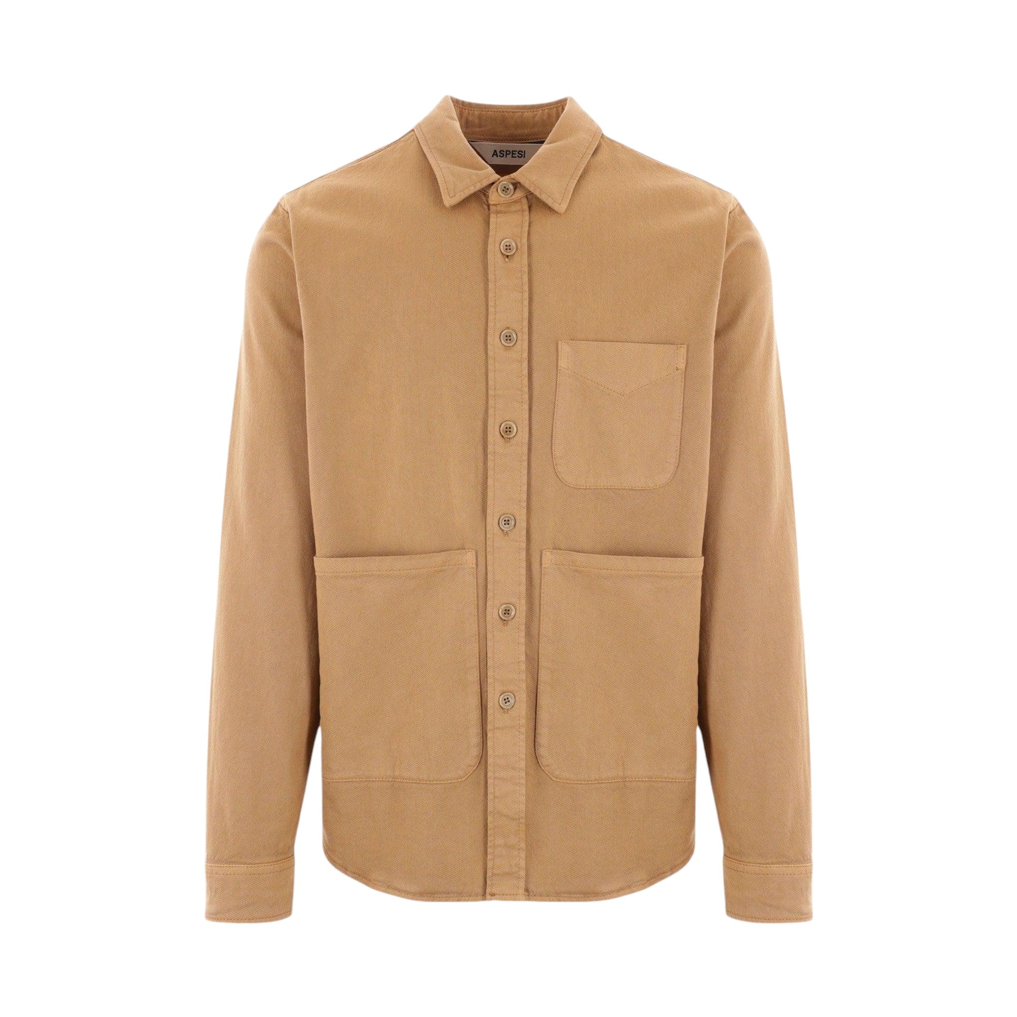 Cotton Blend Utility Shirt-ASPESI-JOHN JULIA