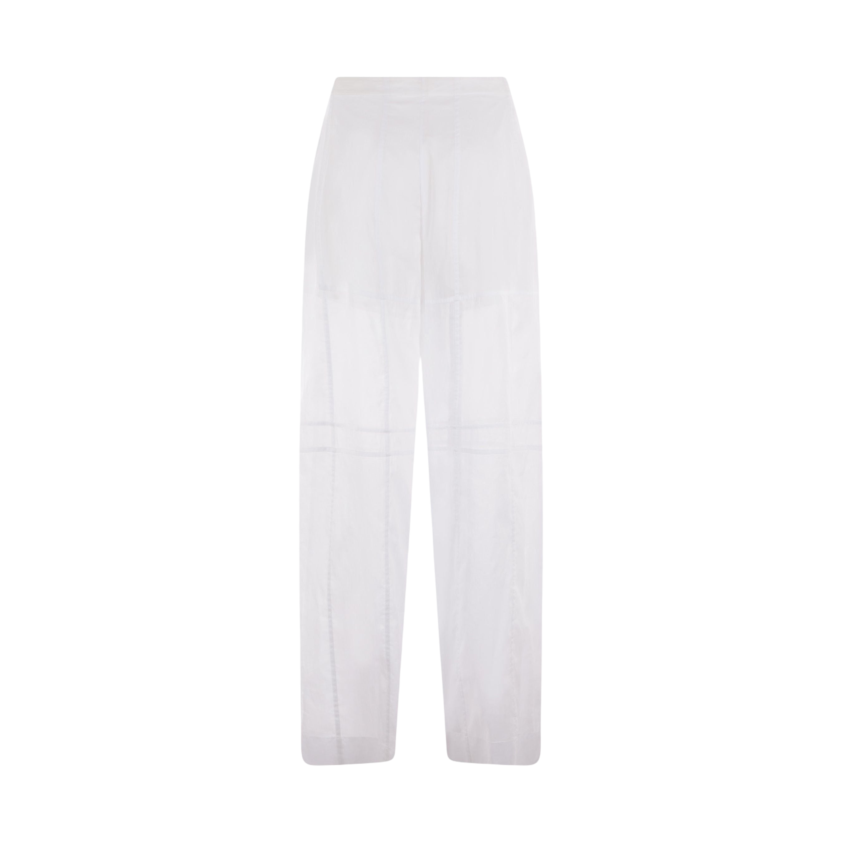 Cotton Canvas Wide-leg Pants-JIL SANDER-JOHN JULIA