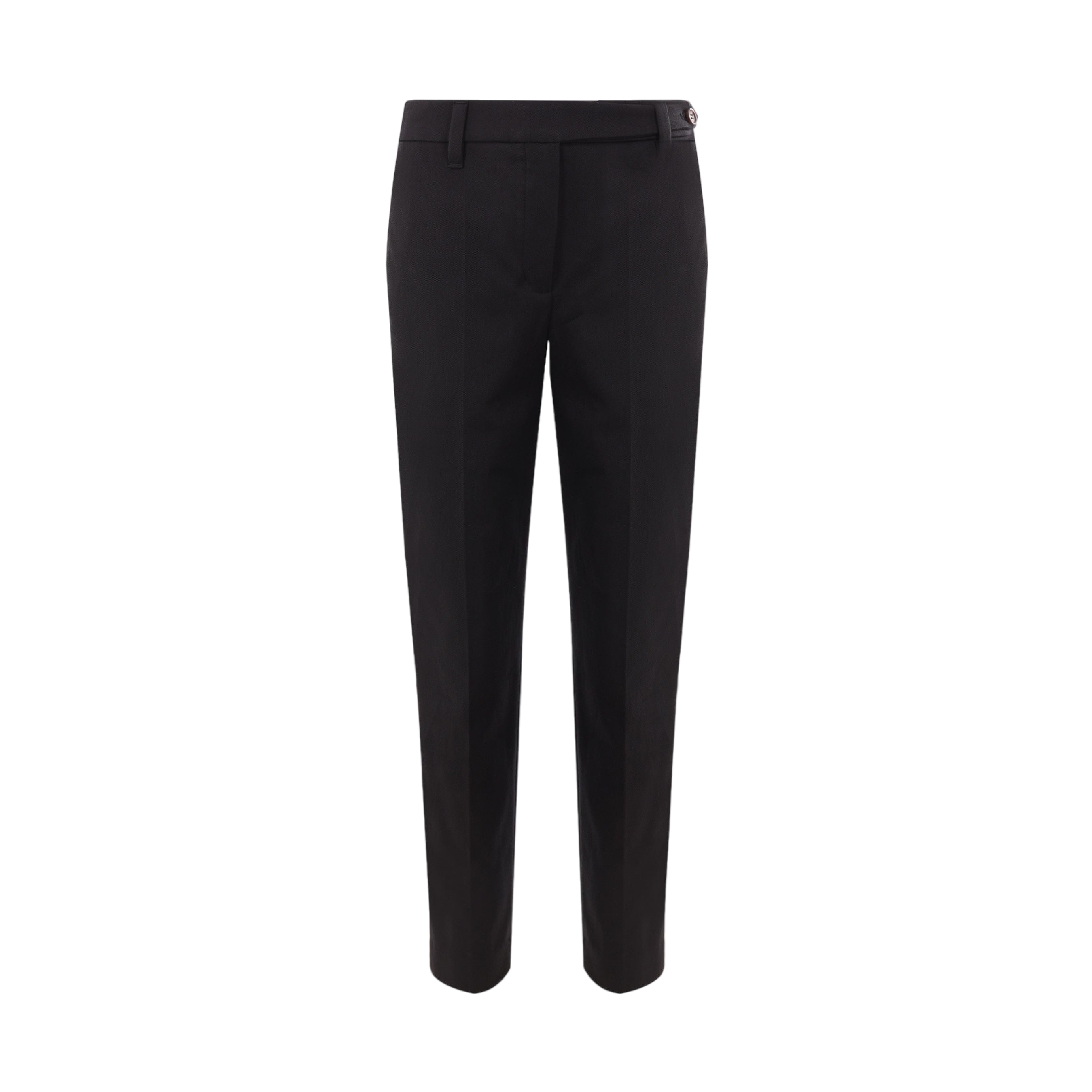 Cotton Cigarette Trousers-BRUNELLO CUCINELLI-JOHN JULIA