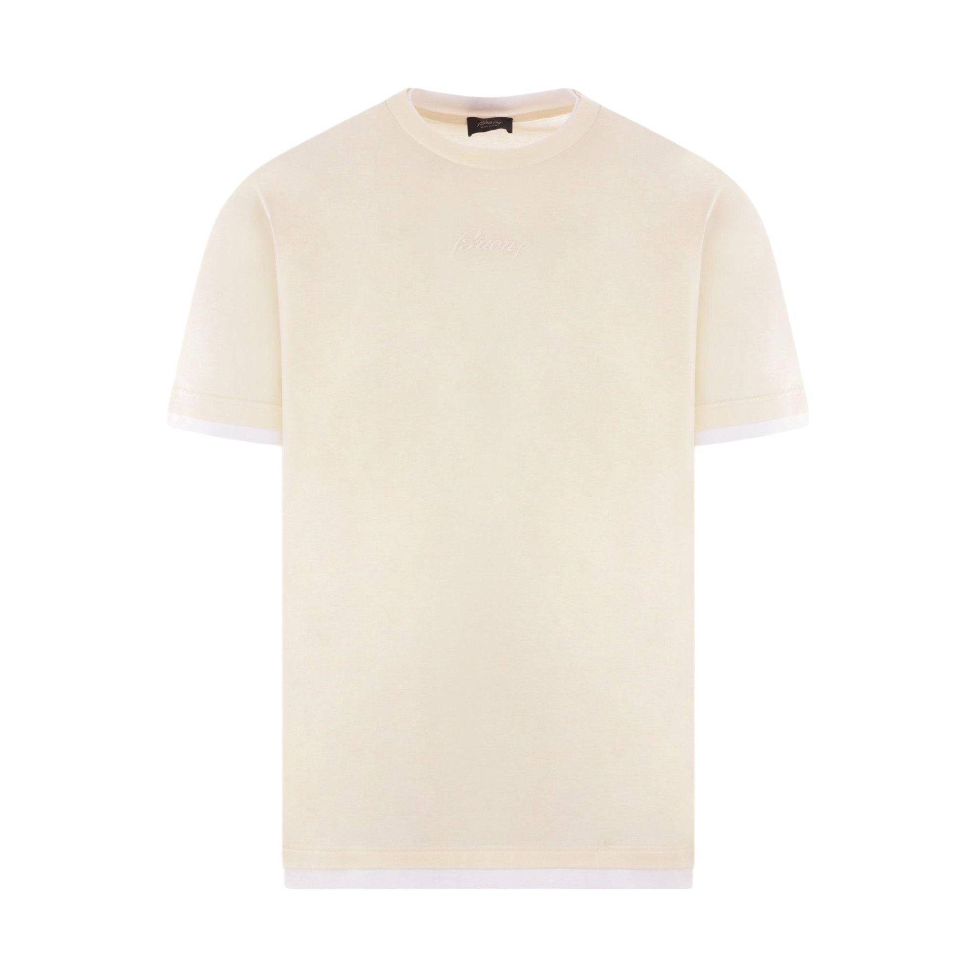 Cotton Crewneck T-shirt-BRIONI-JOHN JULIA