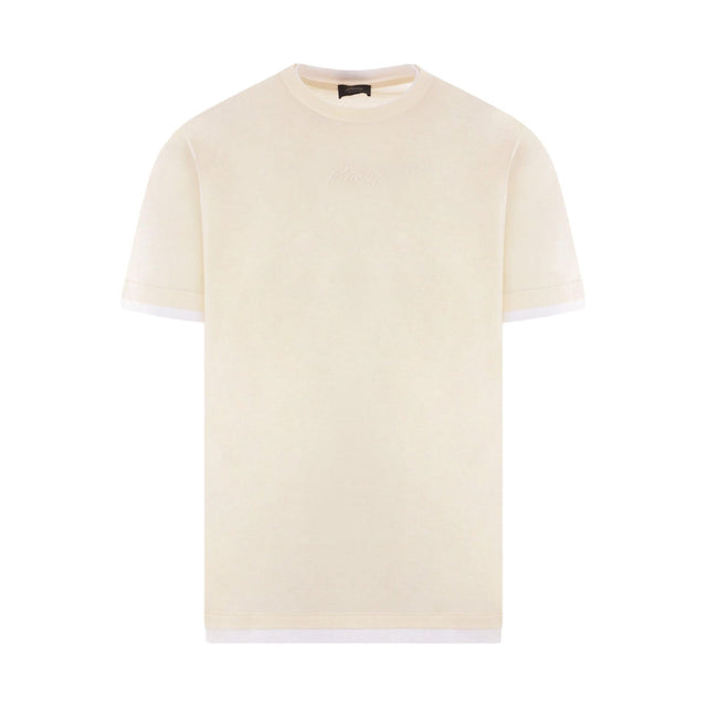 Cotton Crewneck T-shirt-BRIONI-JOHN JULIA