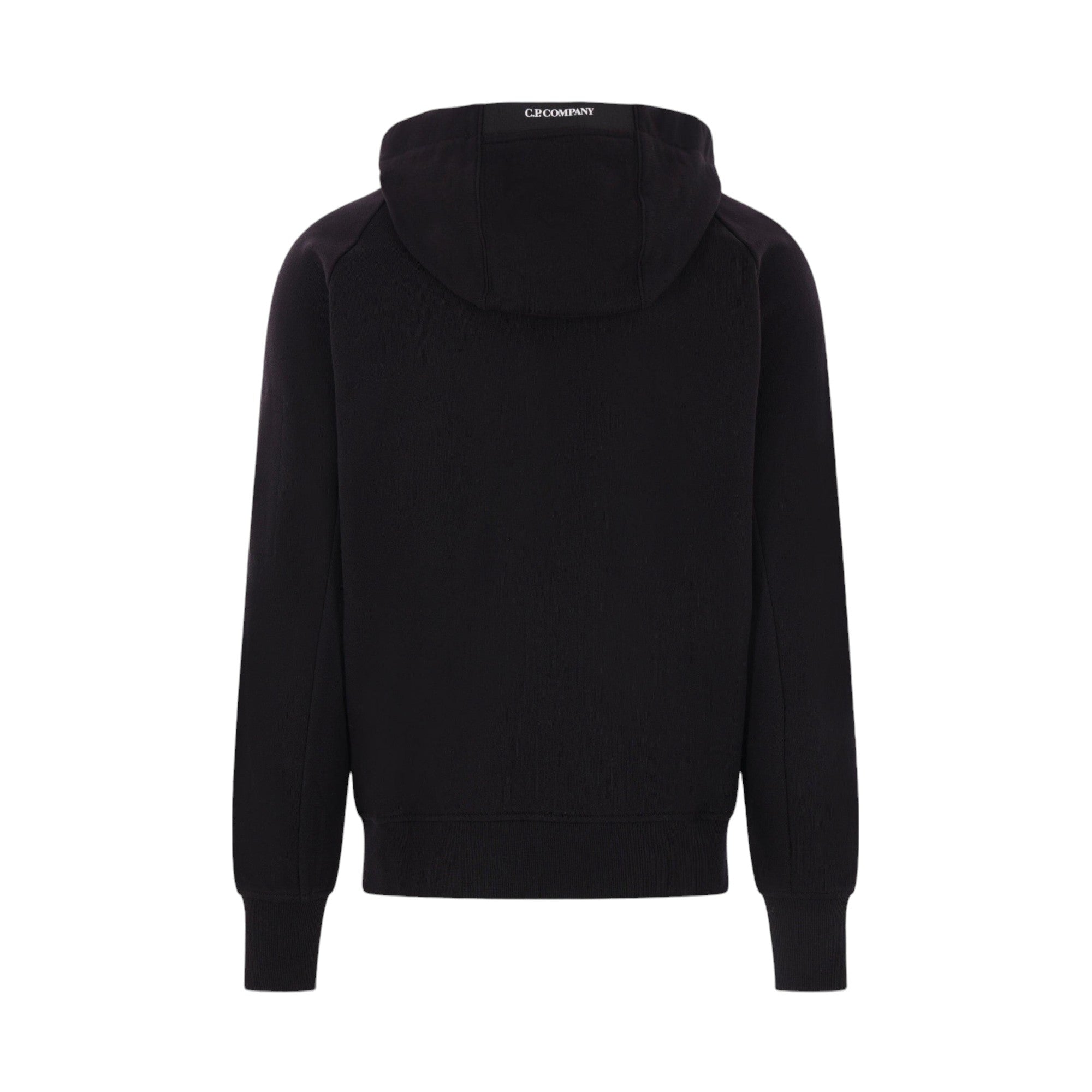 Cotton Fleece Full-zip Hoodie-C.P. COMPANY-JOHN JULIA