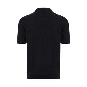 Cotton Knit Polo Shirt-ROBERTO COLLINA-JOHN JULIA