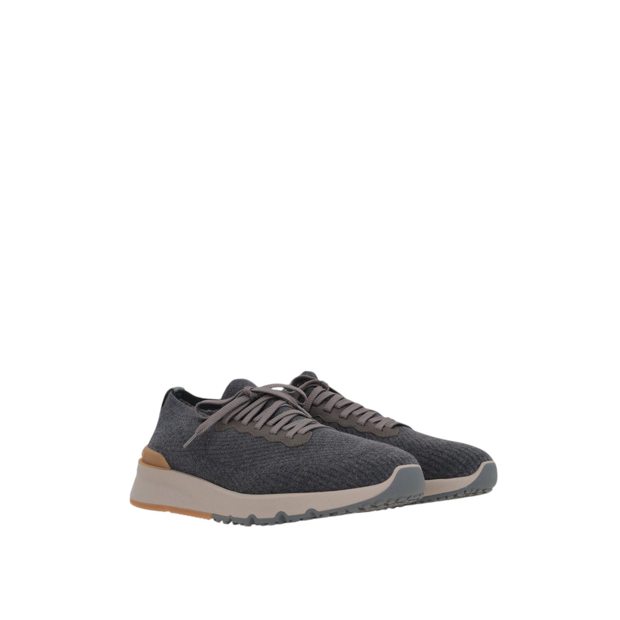 Cotton Knit Sneakers-BRUNELLO CUCINELLI-JOHN JULIA