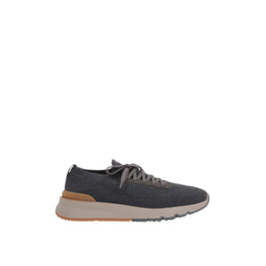 Cotton Knit Sneakers-BRUNELLO CUCINELLI-JOHN JULIA