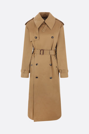 Cotton Oversize Trench Coat-SAINT LAURENT-JOHN JULIA