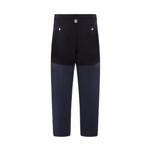 Cotton Patchwork Pants-THOM BROWNE-JOHN JULIA