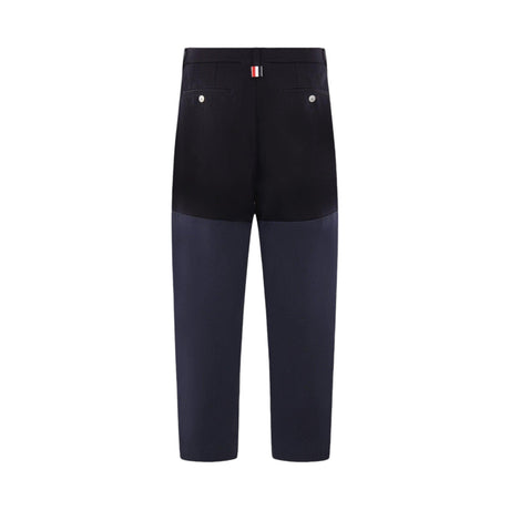 Cotton Patchwork Pants-THOM BROWNE-JOHN JULIA