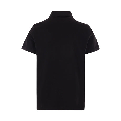 Cotton Polo Shirt-SAINT LAURENT-JOHN JULIA