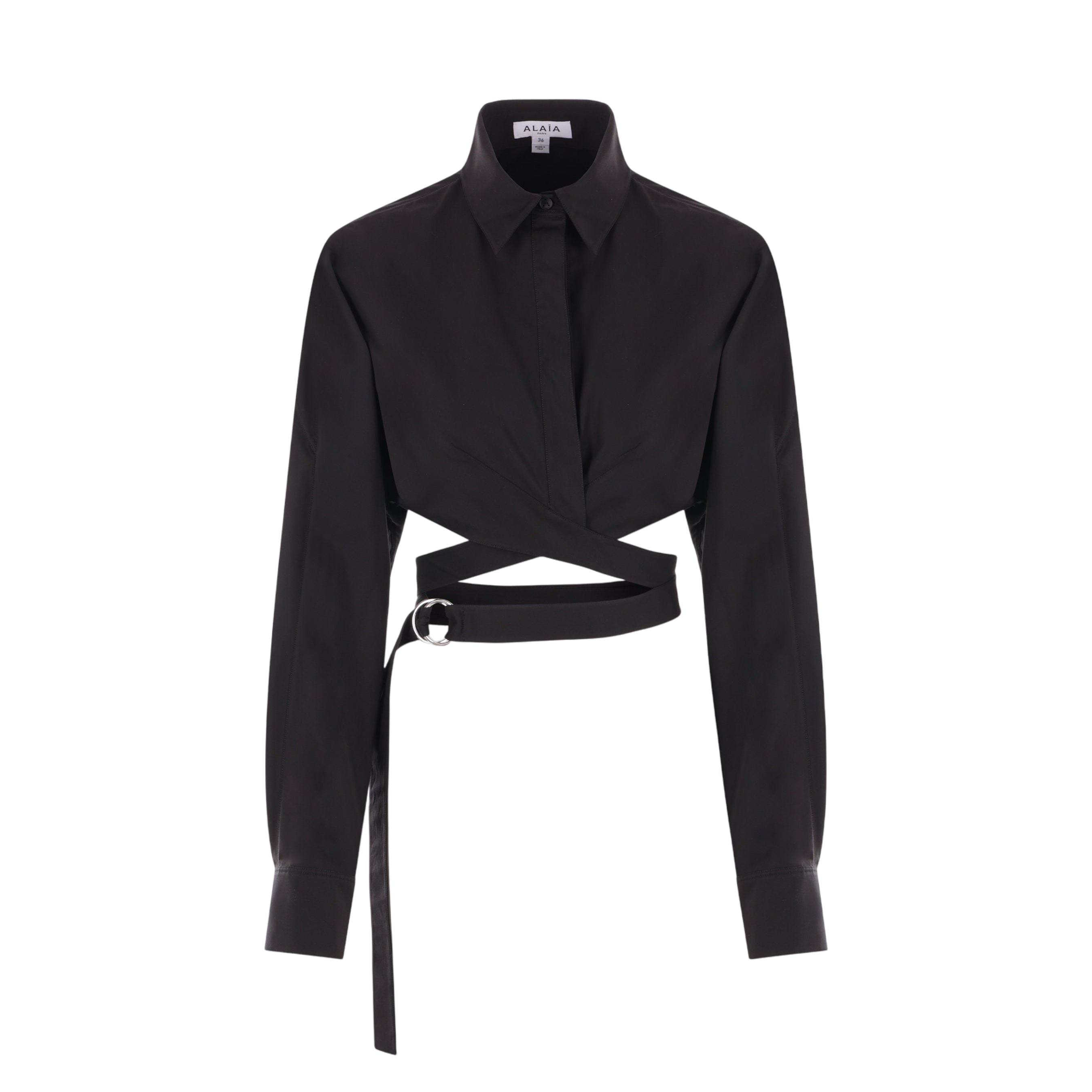 Cotton Poplin Crossed Shirt-ALAÏA-JOHN JULIA