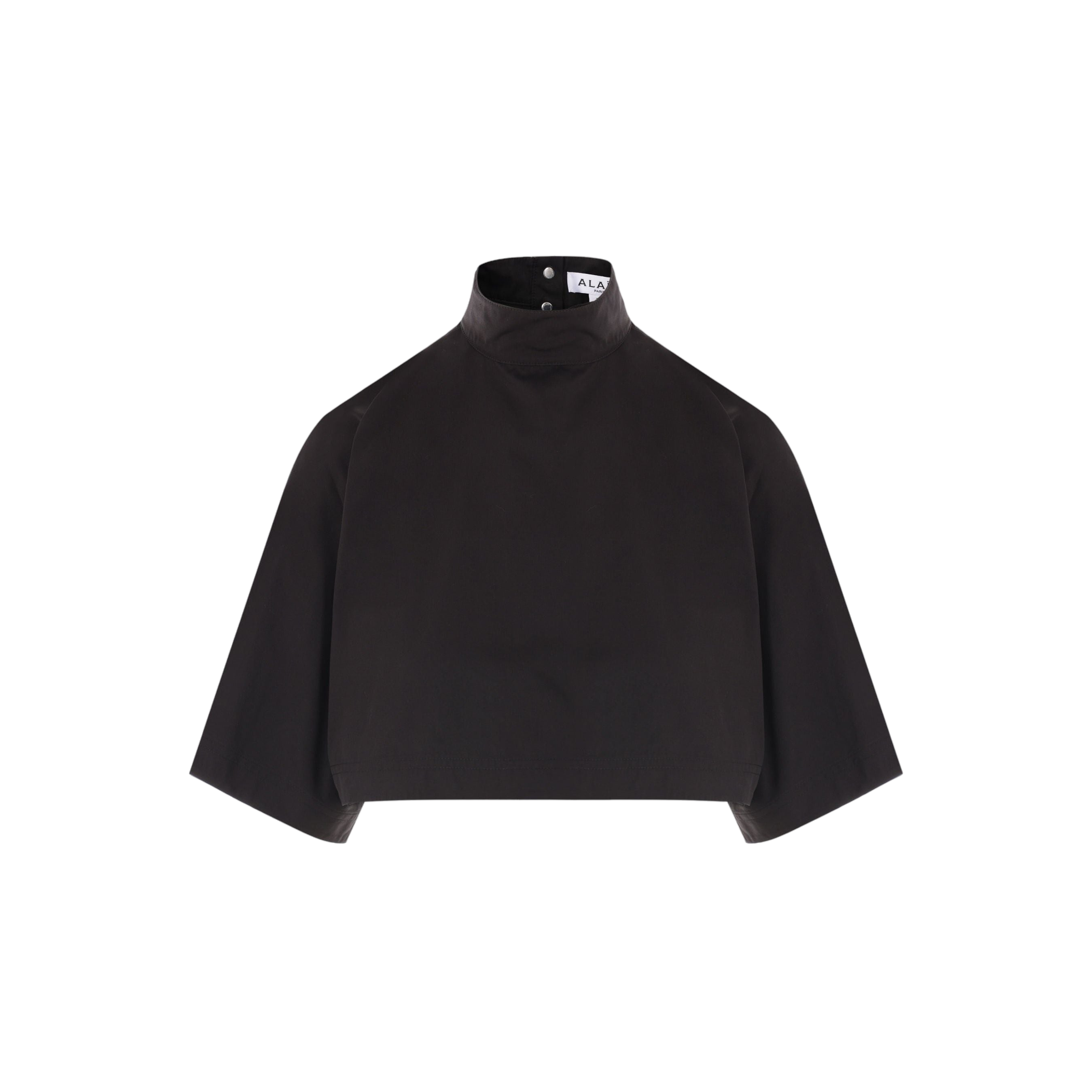 Cotton Poplin Highneck Top-ALAÏA-JOHN JULIA