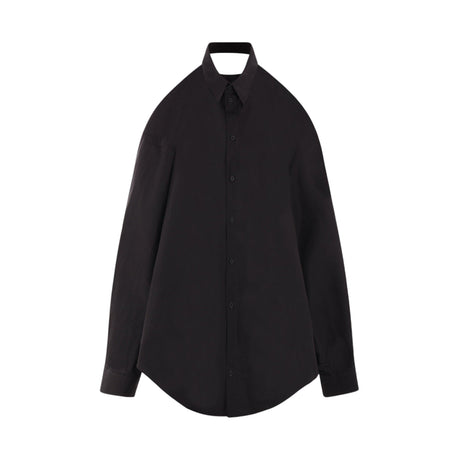 Cotton Poplin Shirt Dress-BALENCIAGA-JOHN JULIA