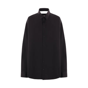 Cotton Poplin Shirt Dress-BALENCIAGA-JOHN JULIA