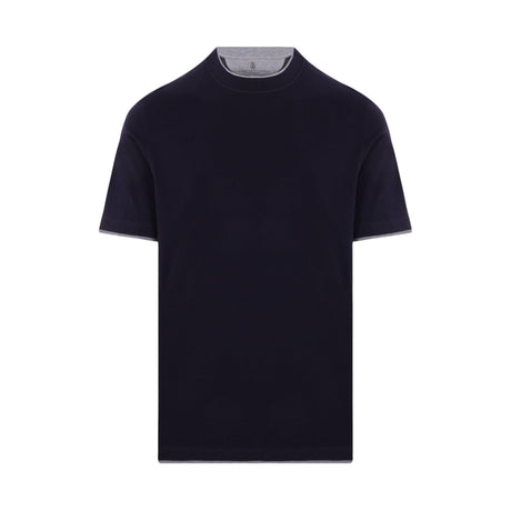 Cotton T-shirt-BRUNELLO CUCINELLI-JOHN JULIA