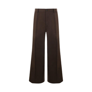 Cotton Tailoring Wide-leg Pants-DOLCE & GABBANA-JOHN JULIA