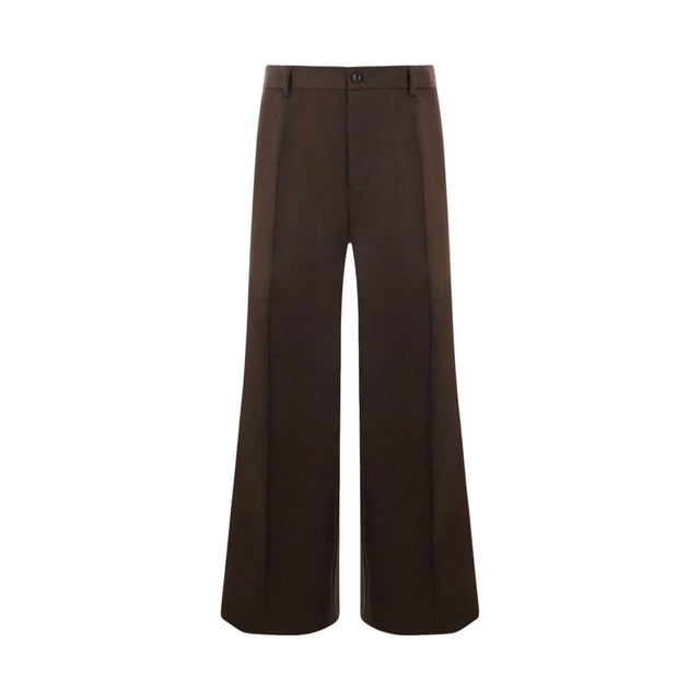 Cotton Tailoring Wide-leg Pants-DOLCE & GABBANA-JOHN JULIA