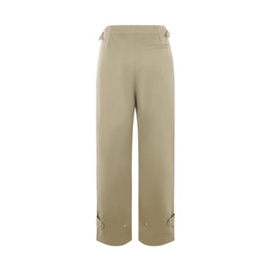 Cotton Wide-leg Cargo Pants-BURBERRY-JOHN JULIA