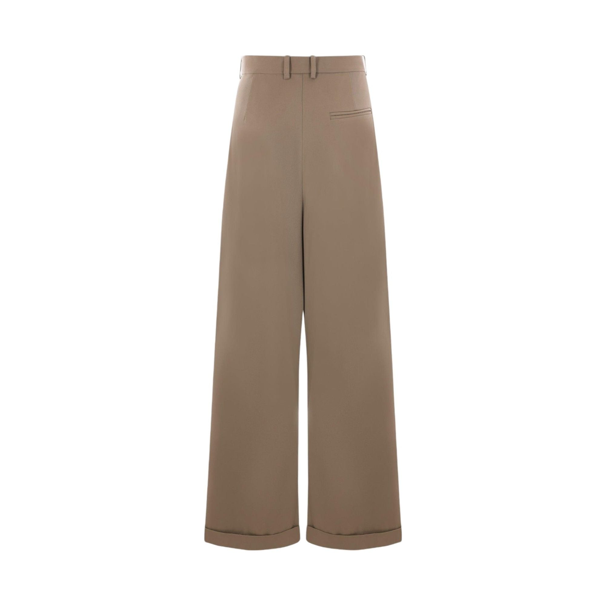 Cotton and Silk Wide-leg Trousers-LOEWE-JOHN JULIA