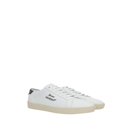 Court Classic Sl/06 Leather Sneakers-SAINT LAURENT-JOHN JULIA