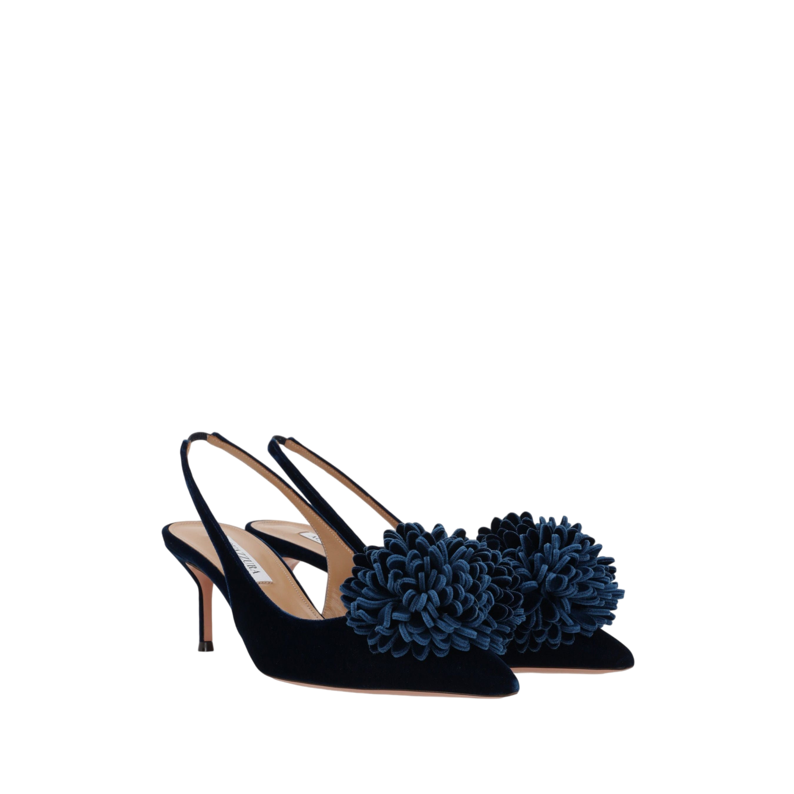 Couturier Slingbacks In Velvet-AQUAZZURA-JOHN JULIA