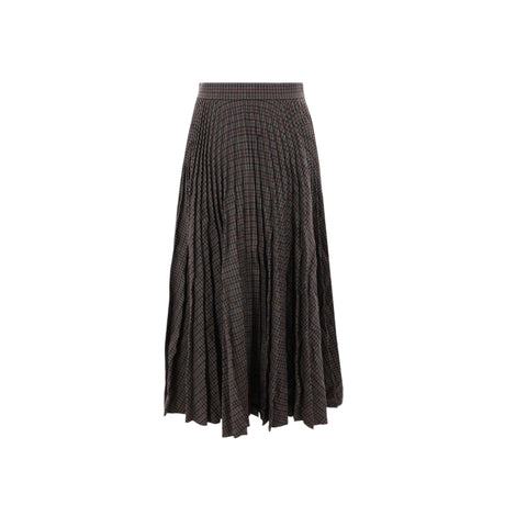 Creased Wool Pleated Skirt-BALENCIAGA-JOHN JULIA