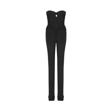 Crepe Bustier Jumpsuit-SAINT LAURENT-JOHN JULIA