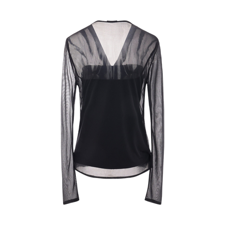 Crepe De Chine and Jersey Double-layered Top-GIVENCHY-JOHN JULIA