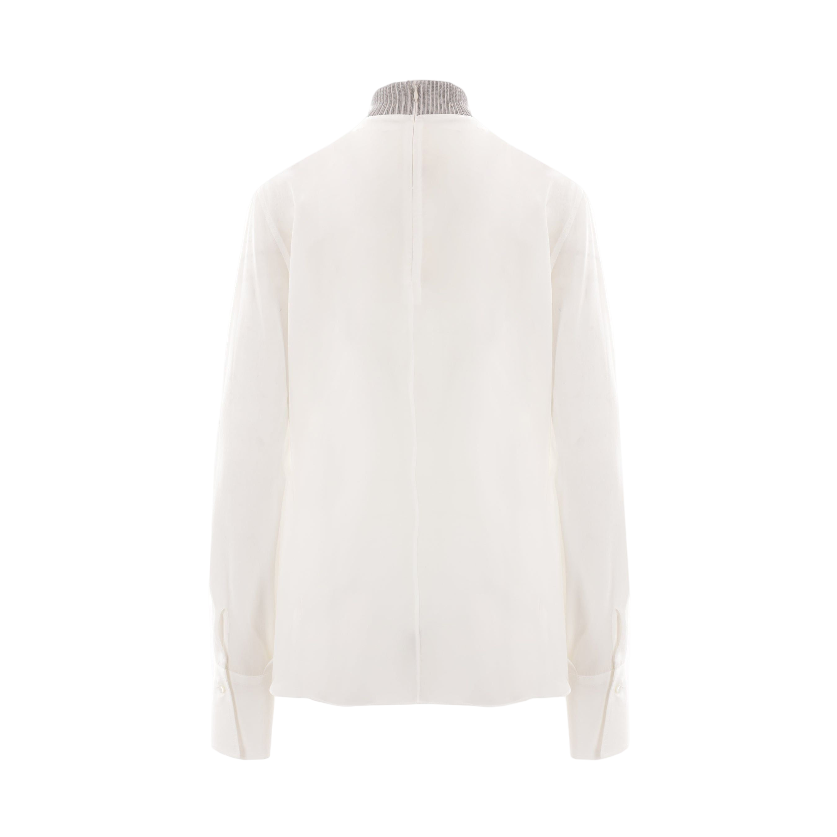 Crepe De Chine Blouse-BRUNELLO CUCINELLI-JOHN JULIA