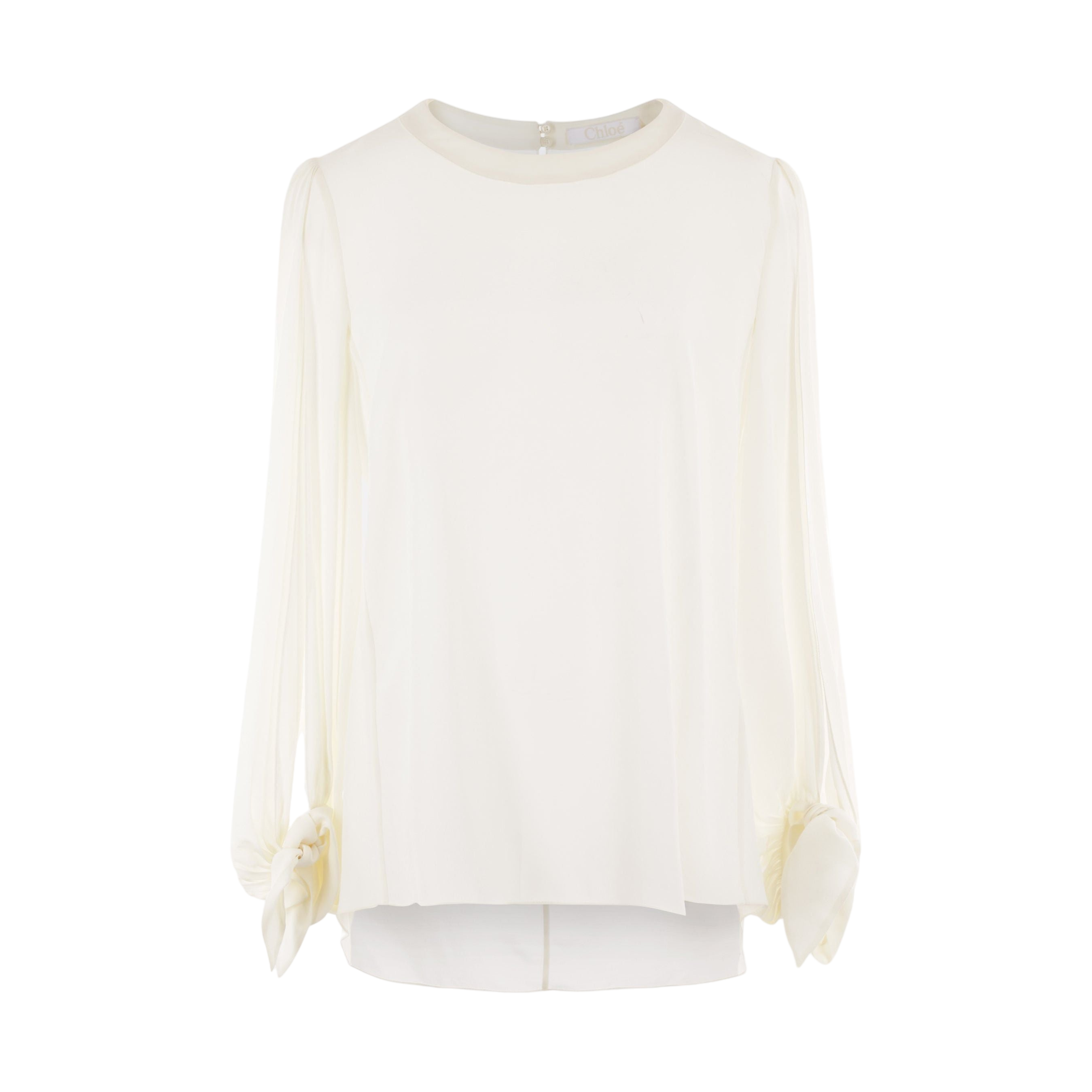 Crepe De Chine Top-CHLOÉ-JOHN JULIA