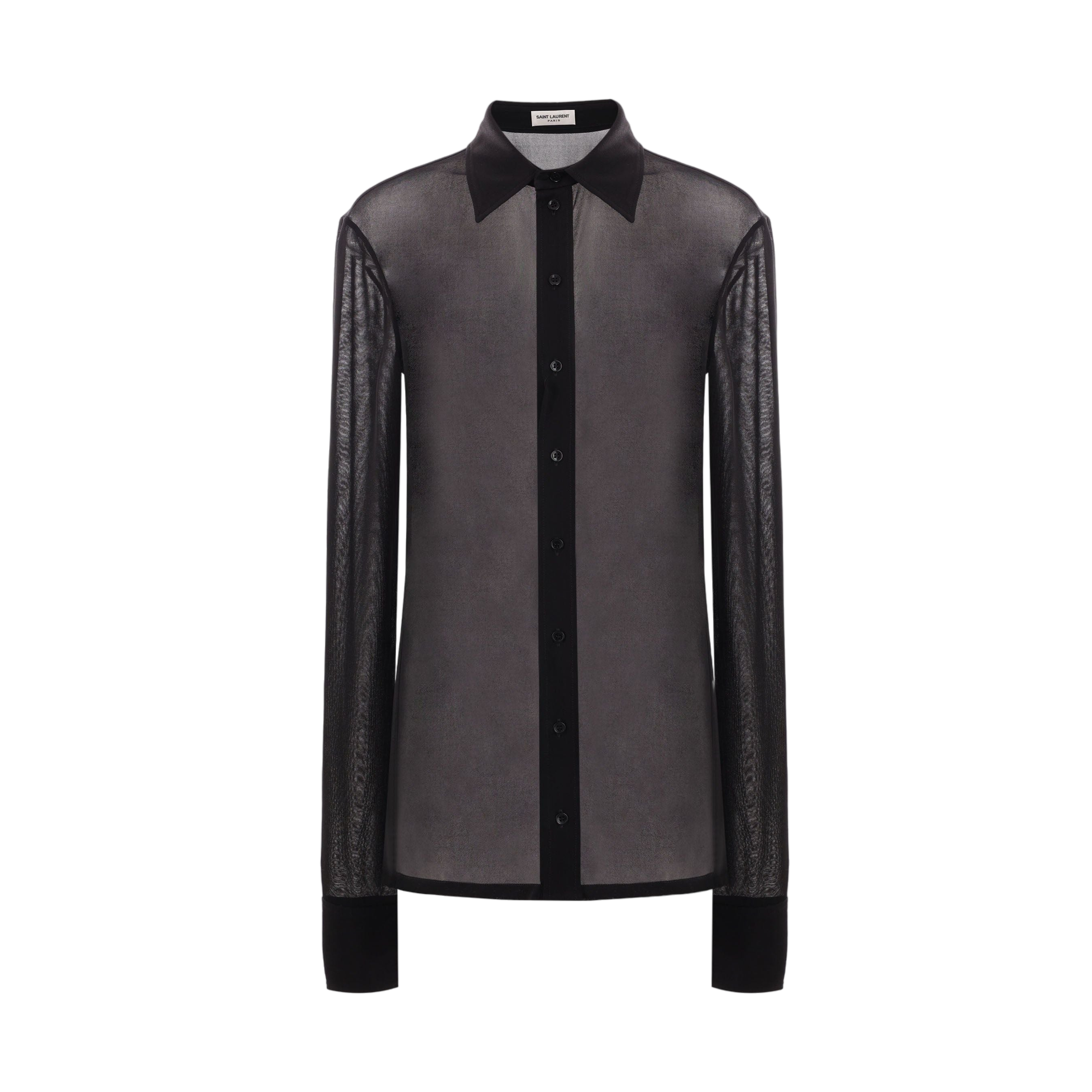 Crepe Jersey Shirt-SAINT LAURENT-JOHN JULIA