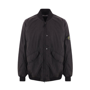 Crinkle Reps R-ny Bomber Jacket-STONE ISLAND-JOHN JULIA