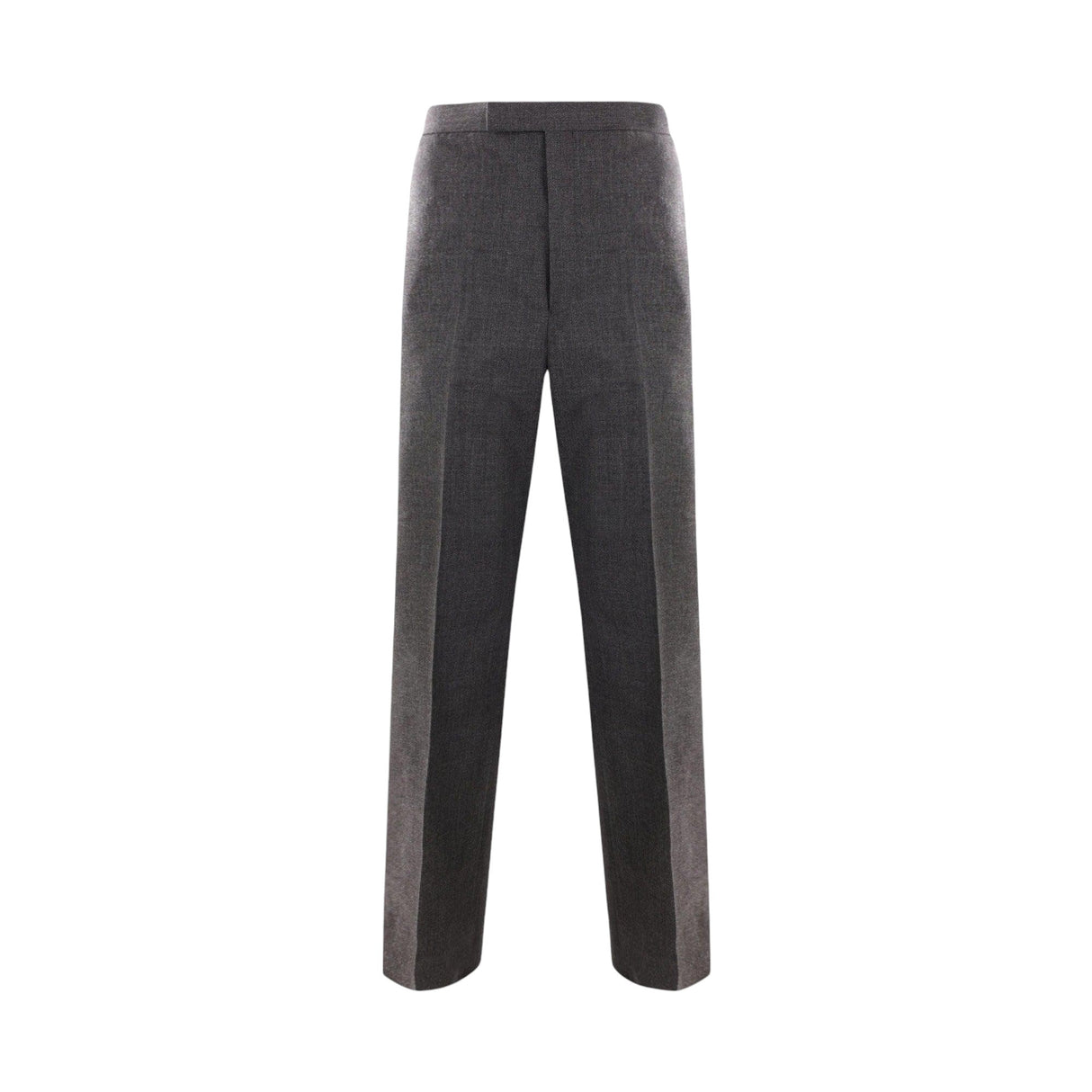 Crispy Wool Wide-leg Trousers-THOM BROWNE-JOHN JULIA