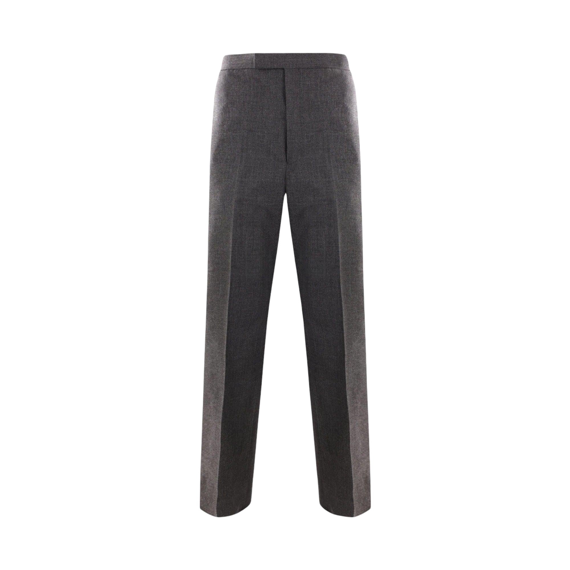 Crispy Wool Wide-leg Trousers-THOM BROWNE-JOHN JULIA