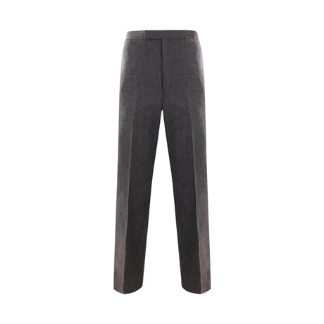 Crispy Wool Wide-leg Trousers-THOM BROWNE-JOHN JULIA