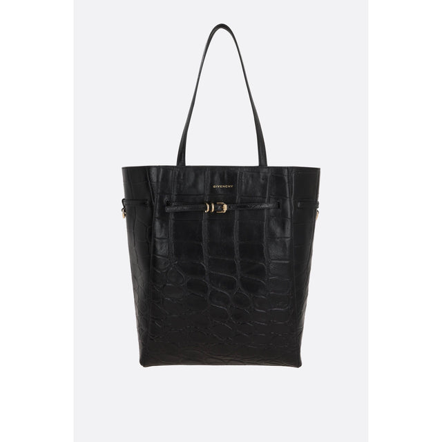 Crocodile-embossed Voyou Medium Tote-GIVENCHY-JOHN JULIA