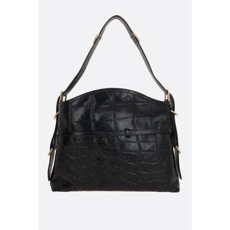 Crocodile-embossed Voyou Shoulder Bag-GIVENCHY-JOHN JULIA