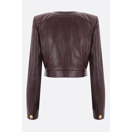 Cropped Chasseur Jacket In Leather-CHLOÉ-JOHN JULIA