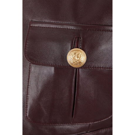 Cropped Chasseur Jacket In Leather-CHLOÉ-JOHN JULIA