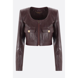 Cropped Chasseur Jacket In Leather-CHLOÉ-JOHN JULIA