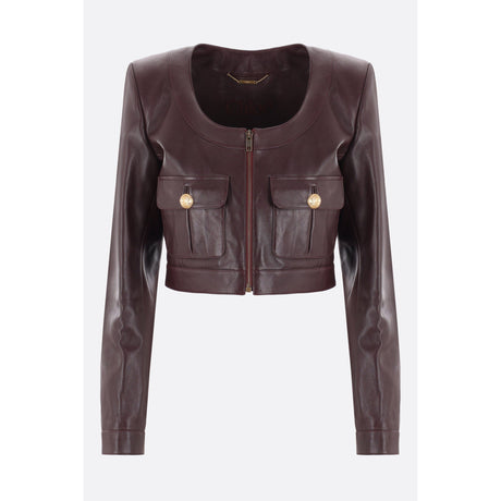 Cropped Chasseur Jacket In Leather-CHLOÉ-JOHN JULIA