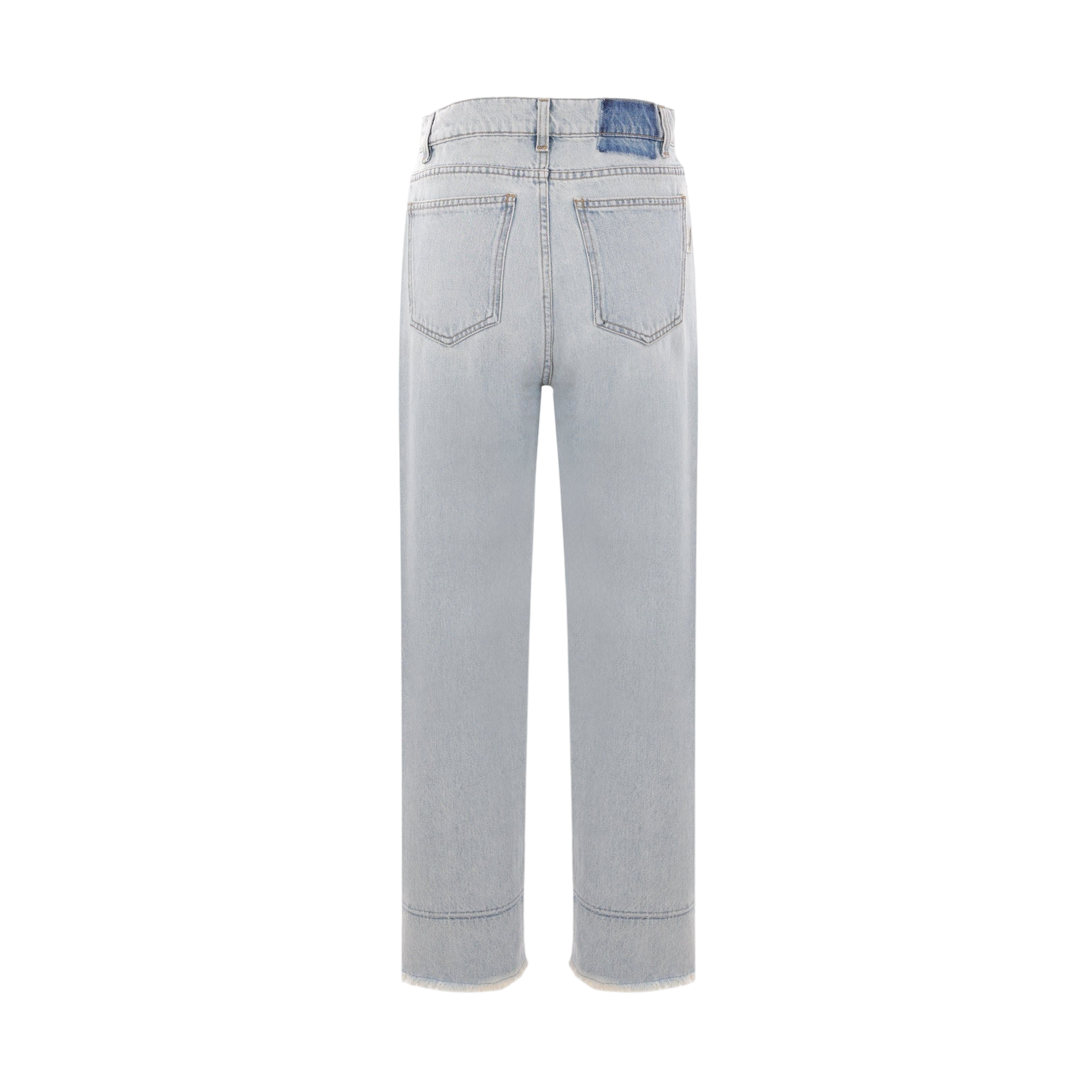 Cropped Denim Jeans-BLUMARINE-JOHN JULIA