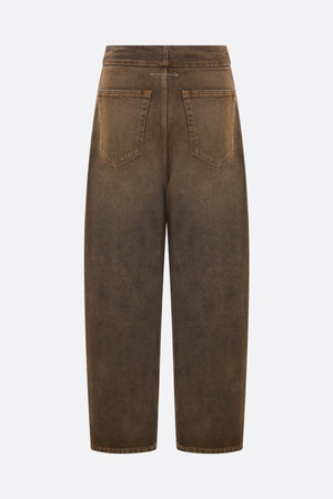 Cropped Denim Jeans-MM6 MAISON MARGIELA-JOHN JULIA