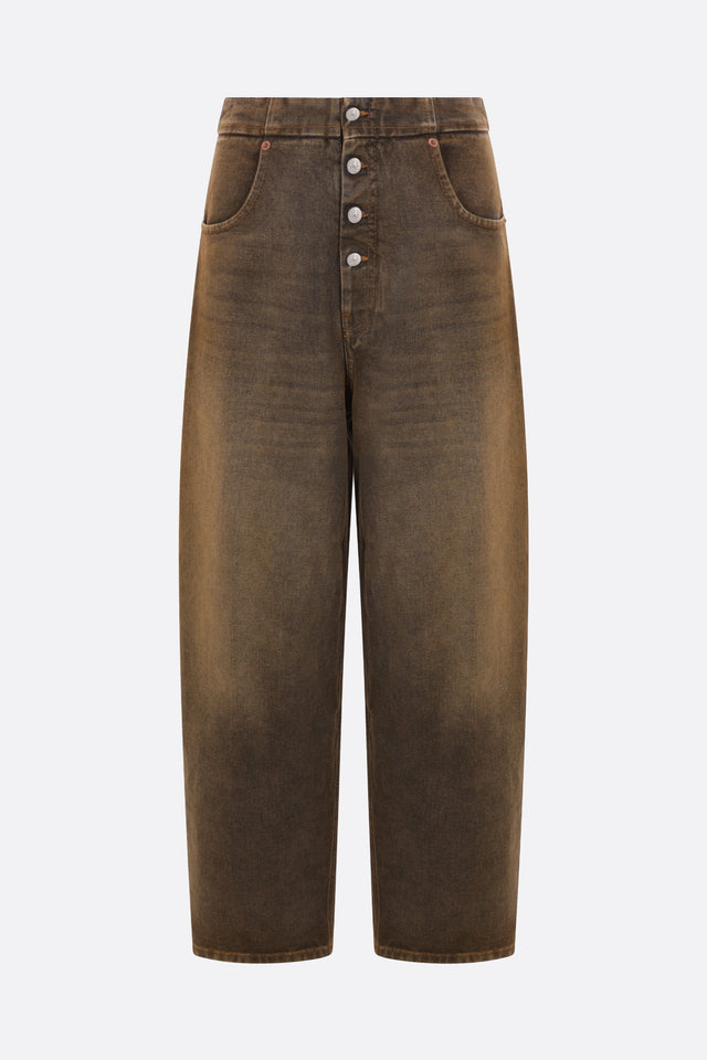 Cropped Denim Jeans-MM6 MAISON MARGIELA-JOHN JULIA