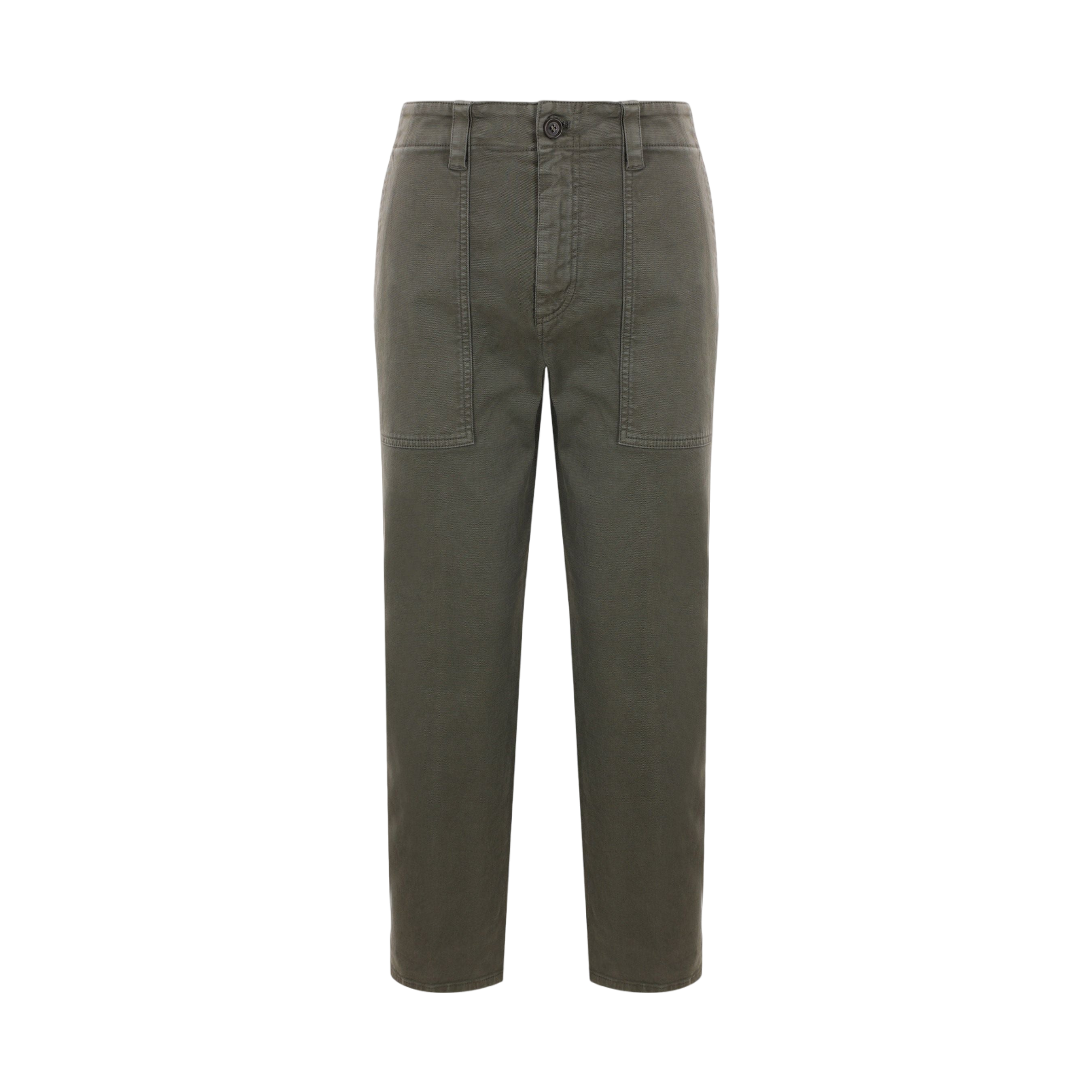 Cropped Gabardine Trousers-ASPESI-JOHN JULIA